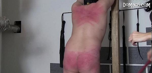  Hard Whipping of Two Slaves - Merciless Punishment with Czech Mistresses